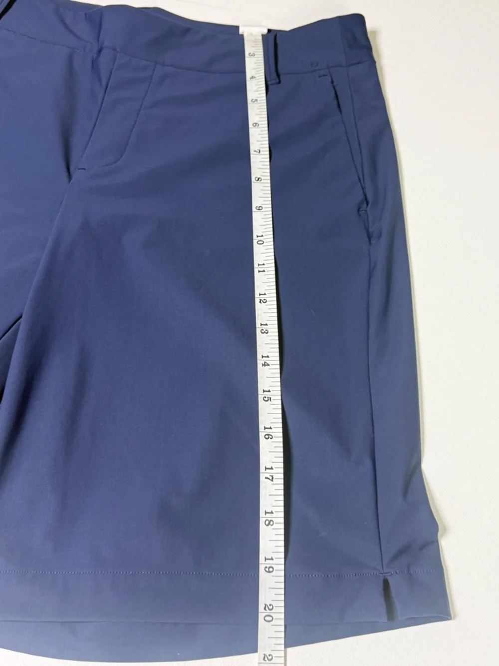SPANX Navy Tailored Performance Shorts | Size M Stretch‎ Golf Athleisure Comfort